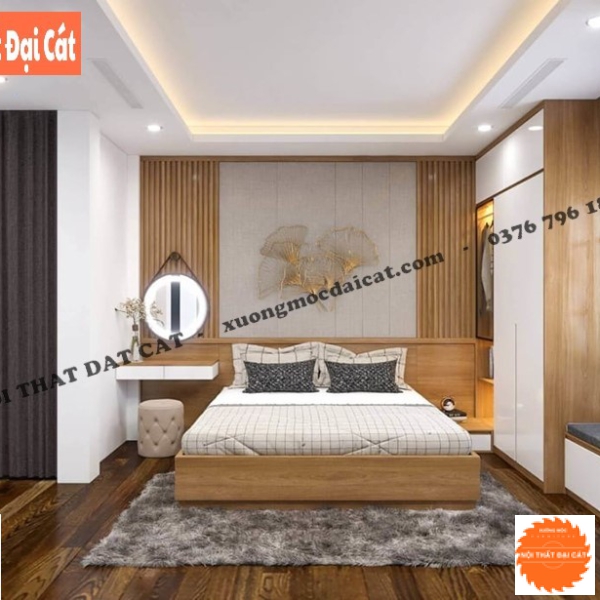 Vách ốp đầu giường gỗ VOĐG029