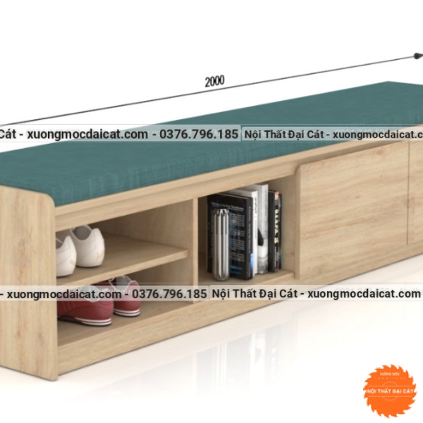 Băng ghế đọc sách gỗ đa năng BG063