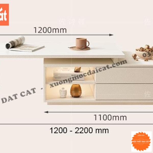 Bàn sofa thiết kế gấp gọn hiện đại BS102