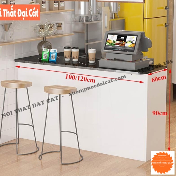 Quầy thu ngân gỗ mini cho shop QTN048
