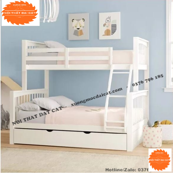 Giường tầng có hộc kéo để đồ GT093