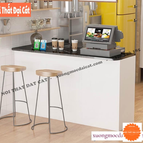 Quầy thu ngân gỗ mini cho shop QTN048