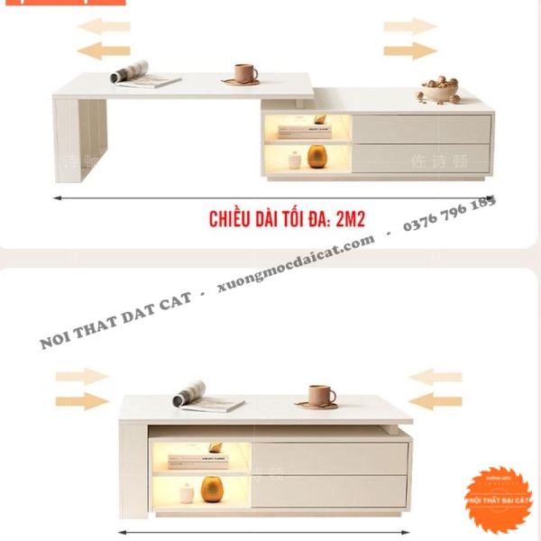 Bàn sofa thiết kế gấp gọn hiện đại BS102