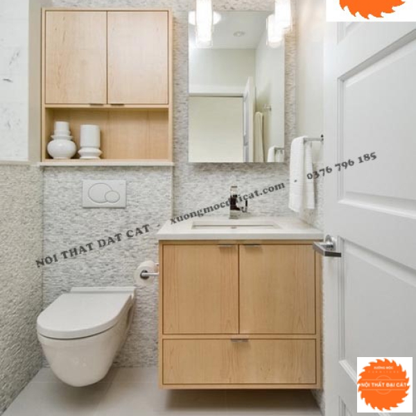Tủ để đồ treo tường & tủ dưới lavabo phòng tắm TPT034