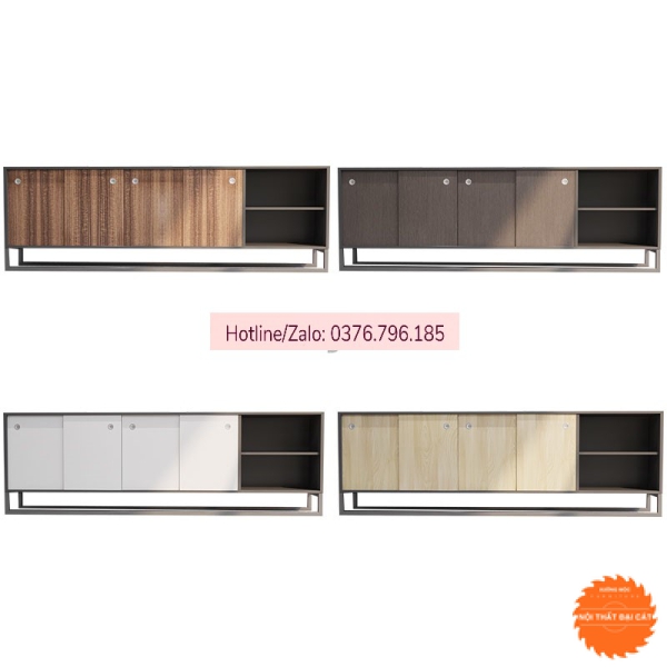 Tủ hồ sơ thấp thiết kế cánh trượt THST057