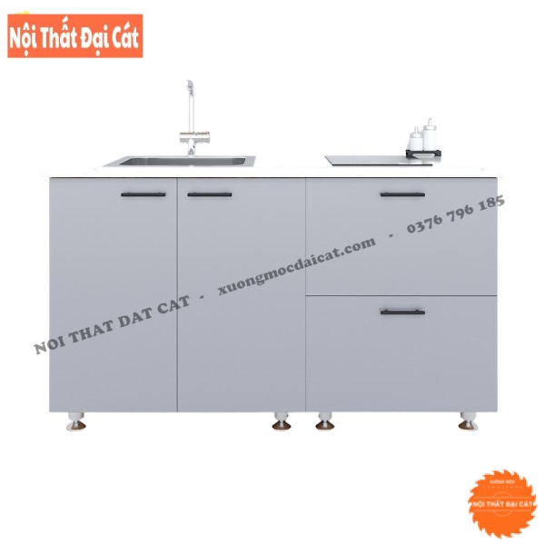 Tủ bếp mini gỗ MDF TBMN003