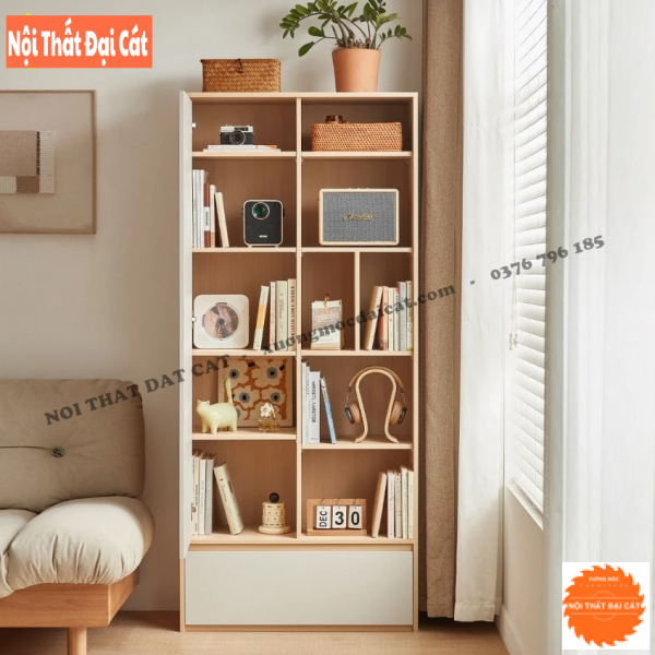 Tủ sách trang trí gia đình KS218