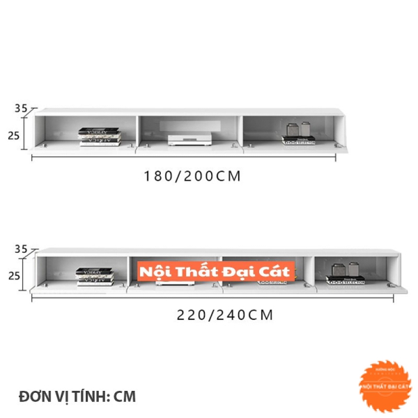 Kệ tivi treo tường KTV347