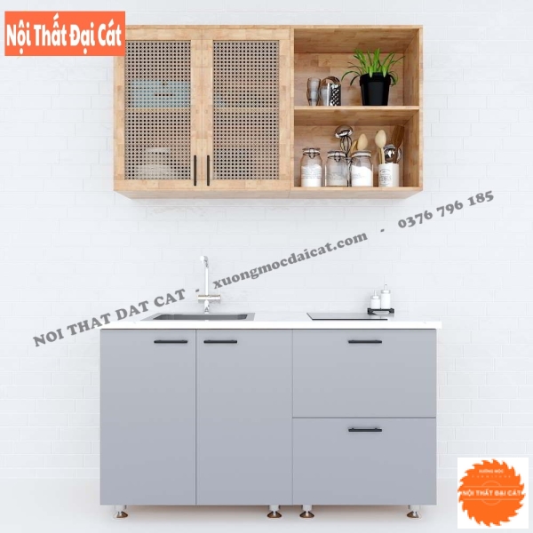 Tủ bếp mini gỗ MDF TBMN003