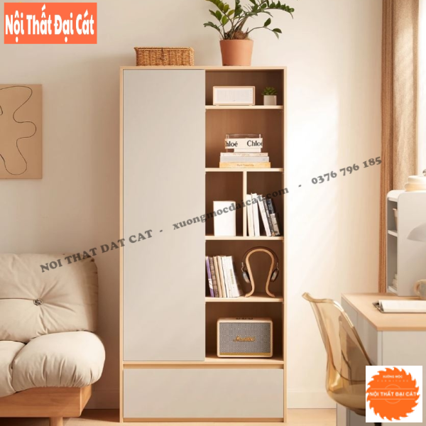 Tủ sách trang trí gia đình KS218