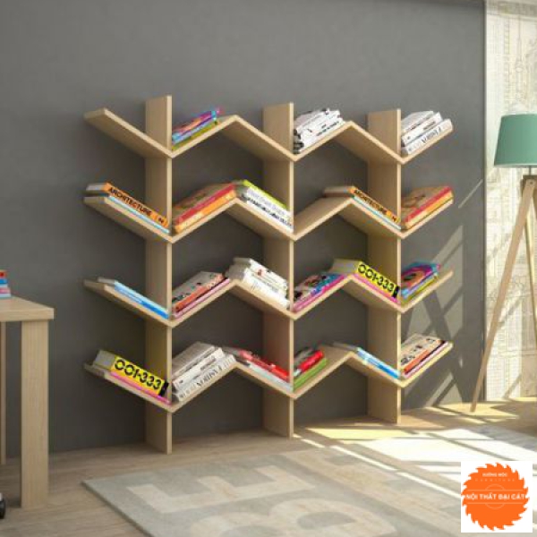 Kệ sách gỗ thiết kế hình cây KS094