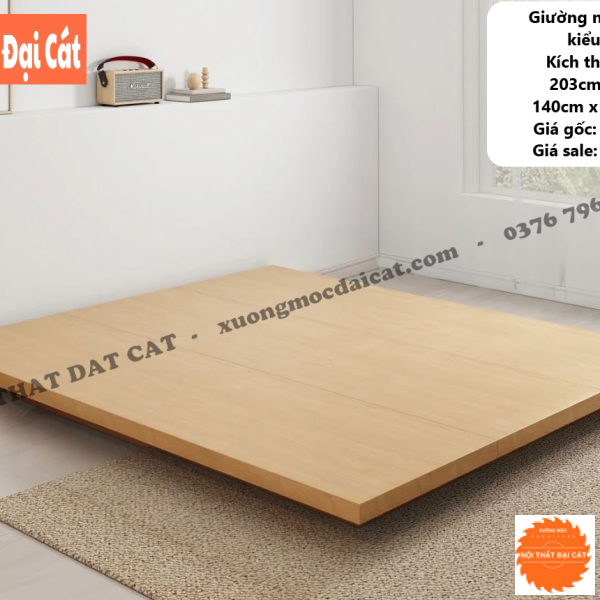 Giường ngủ kiểu Nhật sang trọng, hiện đại G136