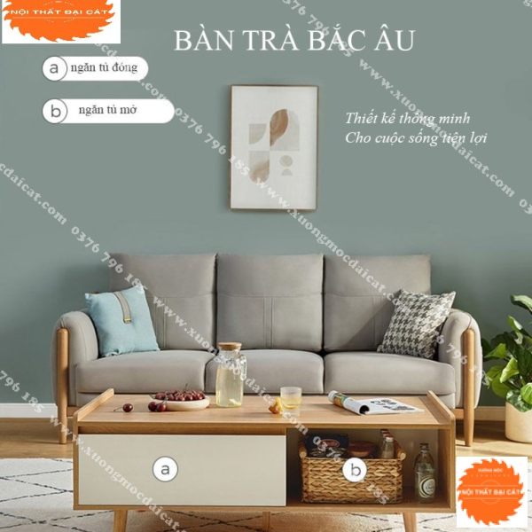 Bàn sofa gỗ công nghiệp MDF BS045