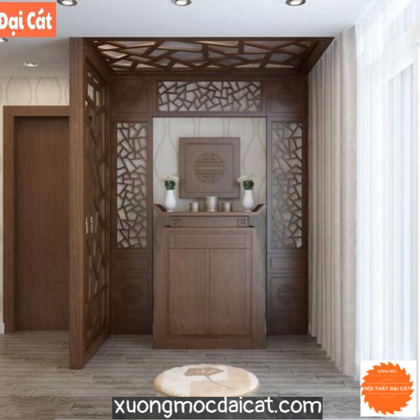 Tủ thờ gỗ cho căn hộ BT008