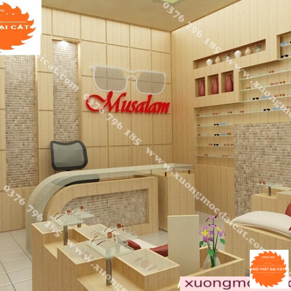 Mẫu thiết kế shop mắt kính MS003