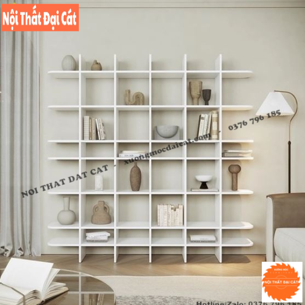 Kệ gỗ trưng bày thiết kế đẹp KG026