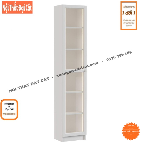 Kệ sách đứng 6 tầng thiết kế có cửa KS202