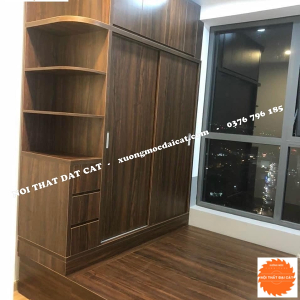 Tủ áo quần kết hợp giường MS22180