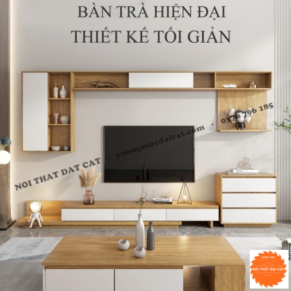 Bàn sofa gỗ phong cách hiện đại BS076
