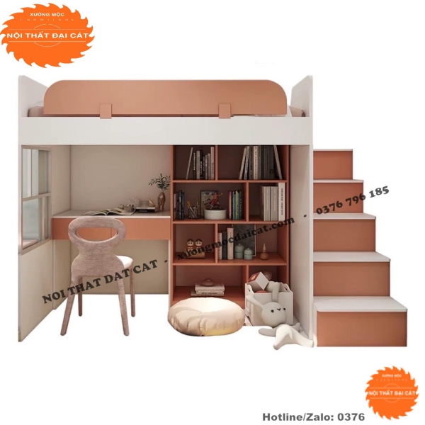Giường tầng kèm bàn học GT094