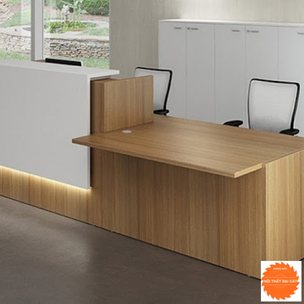 Quầy lễ tân thiết kế đẹp QLT002