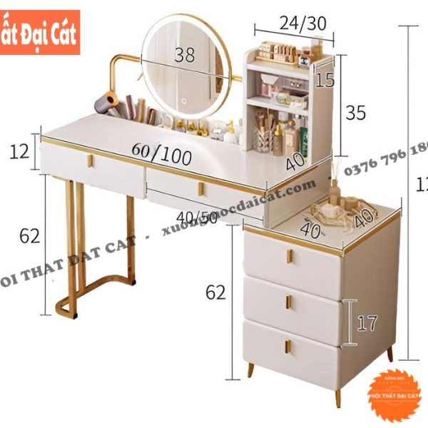 Bàn trang điểm sang trọng BTĐ142