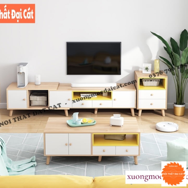 Kệ tivi đẹp cho phòng khách hiện đại KTV393