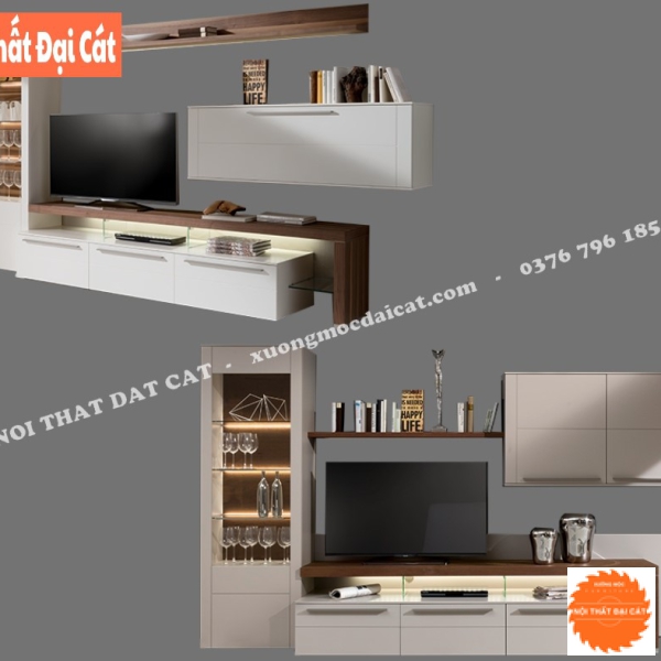 Kệ tivi kết hợp kệ tủ rượu KKH081