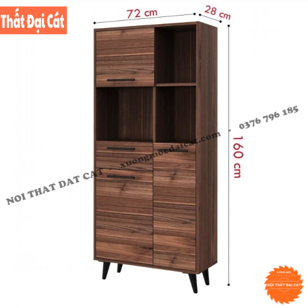 Tủ đựng sách phong cách hiện đại KS247