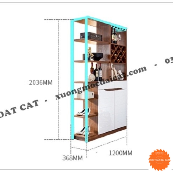 Tủ rượu thiết kế hiện đại TR025