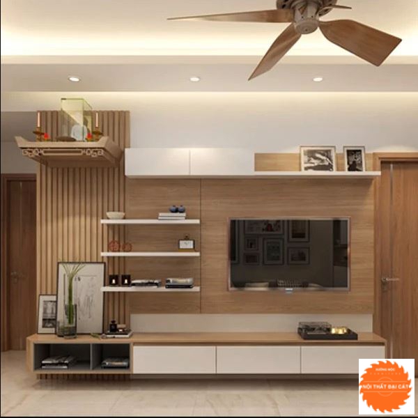 Combo kệ tivi gia đình thiết kế hiện đại KTV036
