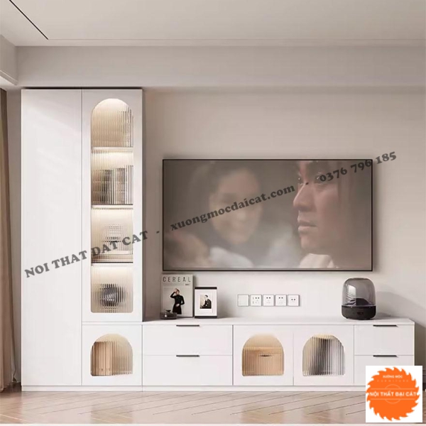 Tủ kệ tivi bằng gỗ sang trọng KKH084