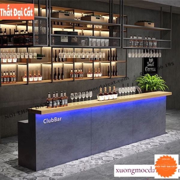 Quầy bar rượu phong cách mới đẹp QB016