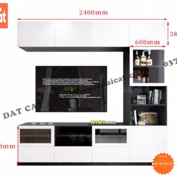 Tủ kệ tivi gỗ MDF cao cấp KKH085