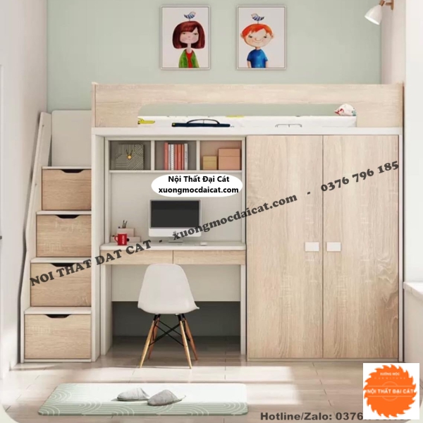 Combo nội thất phòng ngủ cho bé PNTE040