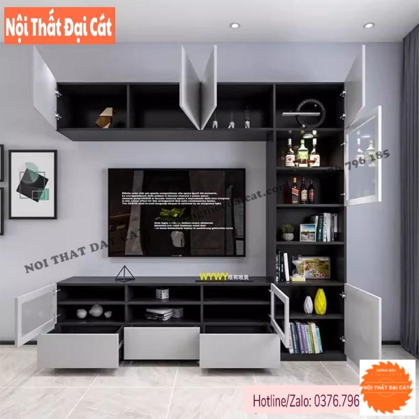 Tủ kệ tivi gỗ MDF cao cấp KKH085