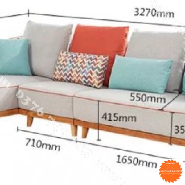 Ghế sofa phòng khách khung gỗ hiện đại 