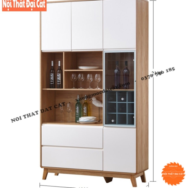 Tủ rượu gỗ MDF hiện đại cho phòng khách TR026
