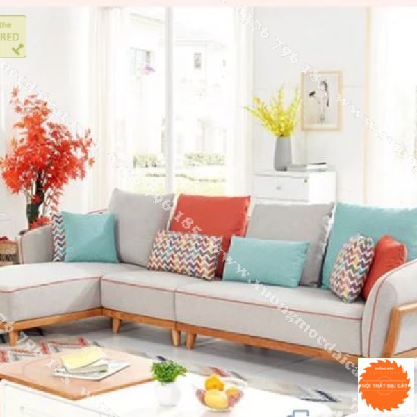 Ghế sofa phòng khách khung gỗ hiện đại 