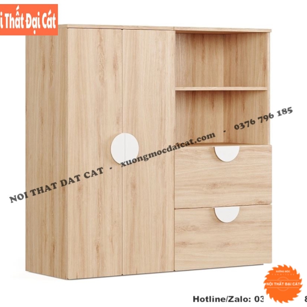 Tủ gỗ để đồ cho bé TTE065
