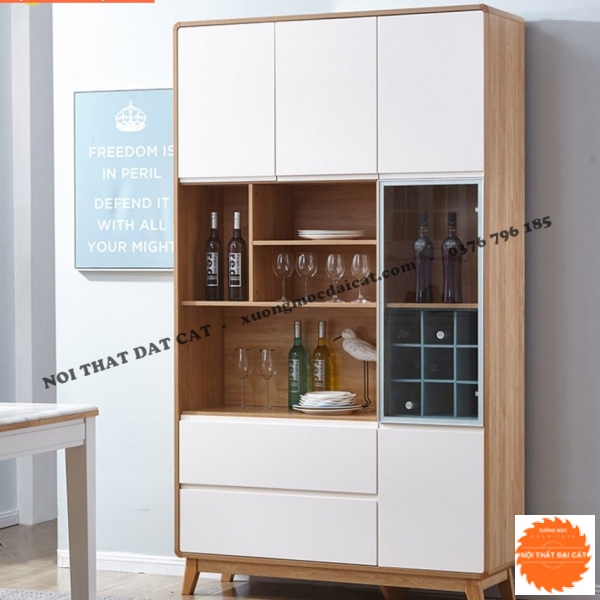 Tủ rượu gỗ MDF hiện đại cho phòng khách TR026