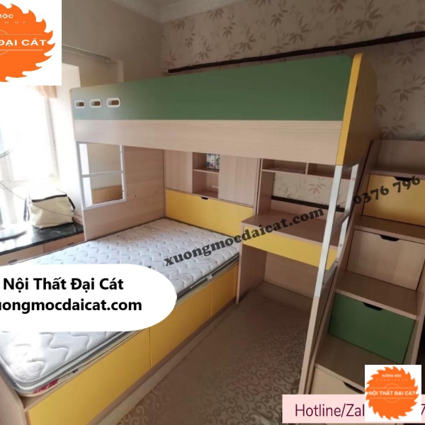 Giường tầng màu sắc đẹp GT102