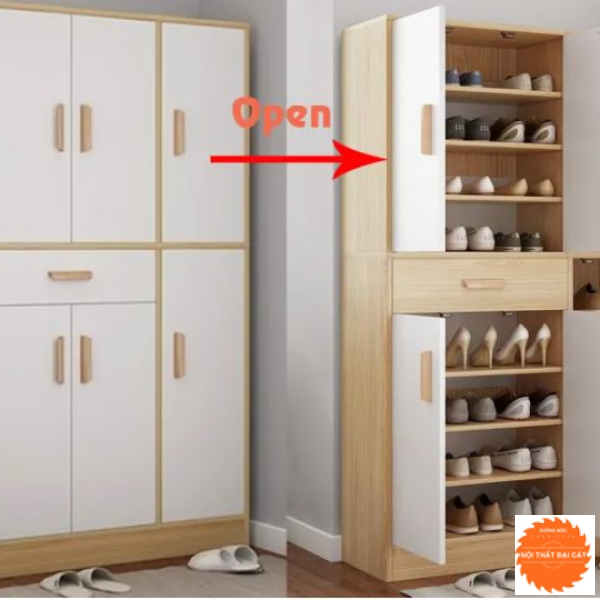 Tủ giày thiết kế lớn cho gia đình TG114