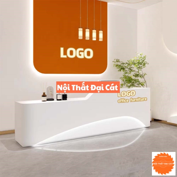 Quầy lễ tân kiểu dáng thanh lịch QLT050