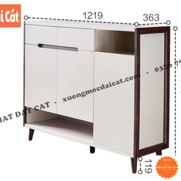 Tủ giày dép gỗ thiết kế sang trọng TG215