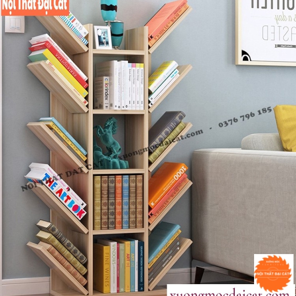 Kệ sách gỗ công nghiệp đẹp KS166