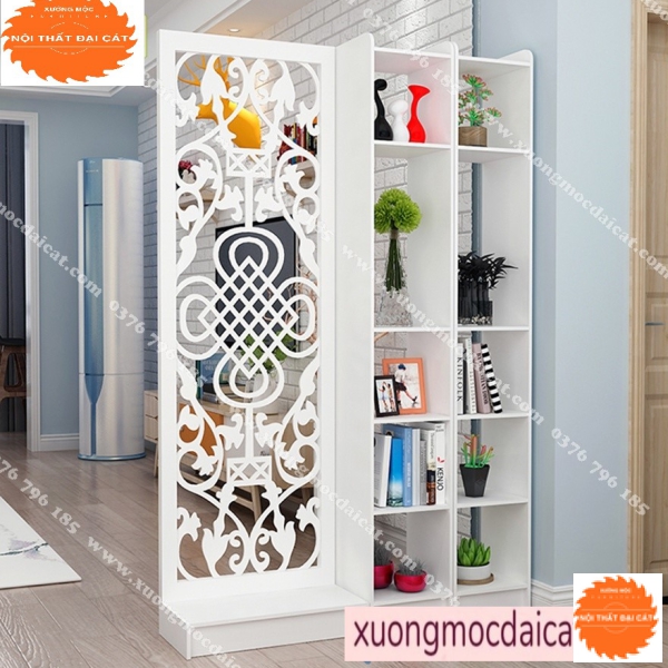 Kệ vách ngăn kết hợp trang trí VN065