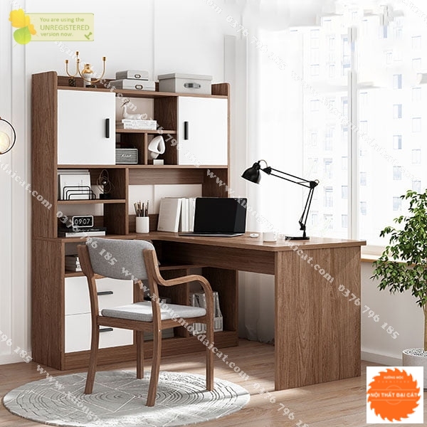 Bàn học kệ sách thiết kế thông minh BH053