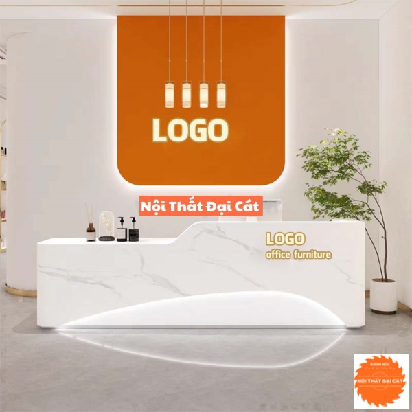 Quầy lễ tân kiểu dáng thanh lịch QLT050