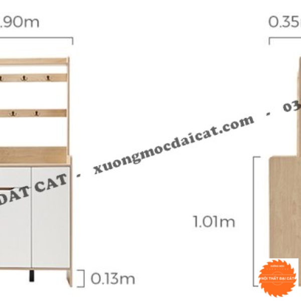 Tủ giày dép gỗ công nghiệp MDF TG169